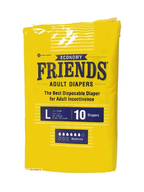 Friends Economy Adult Diaper Sticker Type Large 10'S